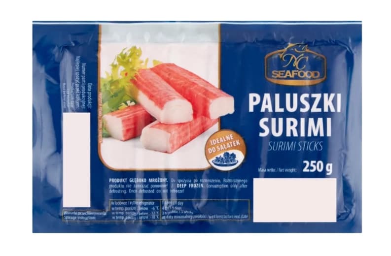 NC SEAFOOD Paluszki surimi mrozone. 24,76 zl/kg