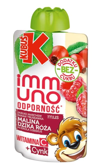 KUBUS Immuno mus malina-dzika roza. 23,90 zl/kg