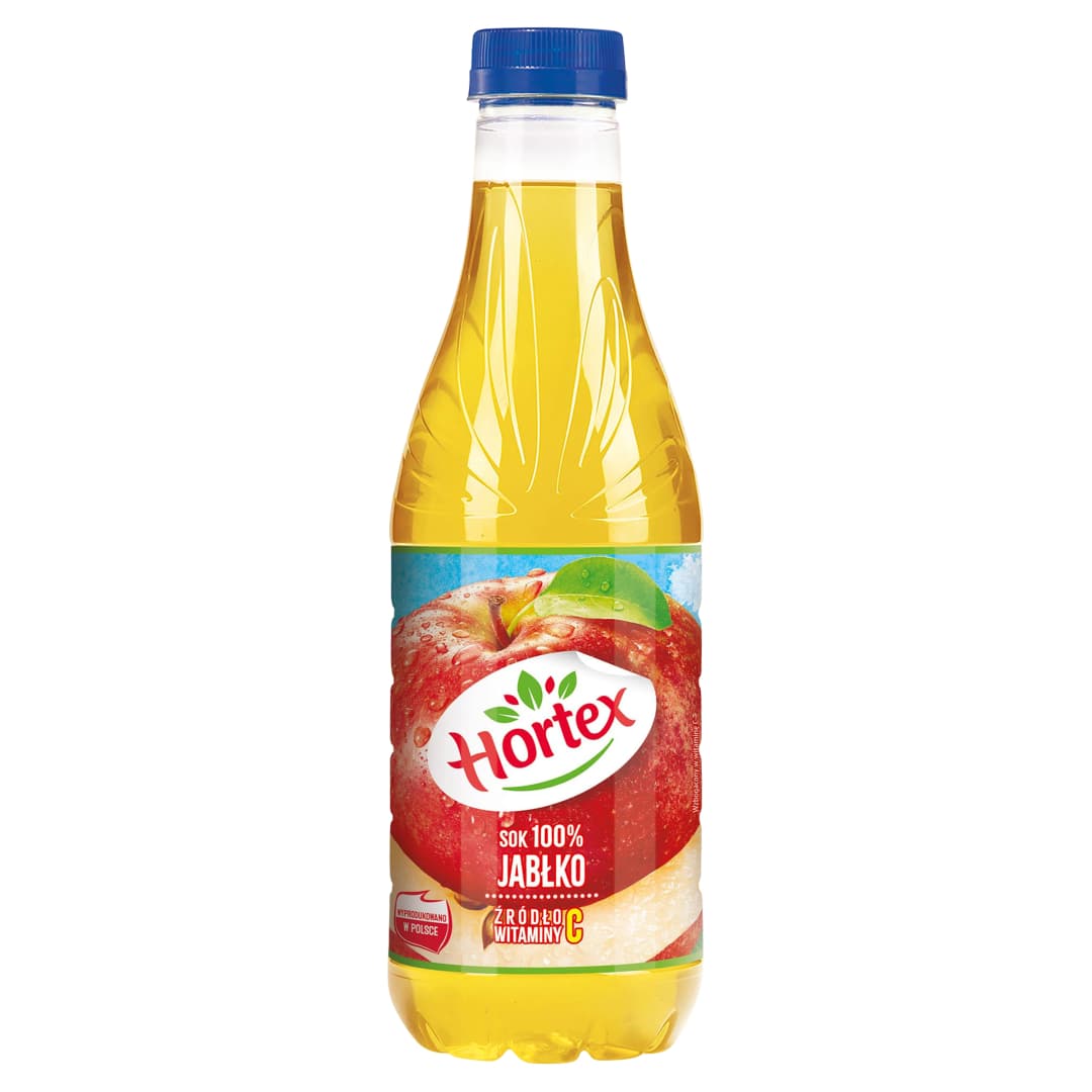 HORTEX Sok 100% jablko. 5,29 zl/l