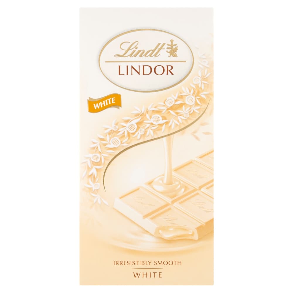 LINDT LINDOR Czekolada biala z nadzieniem. 125,90 zl/kg