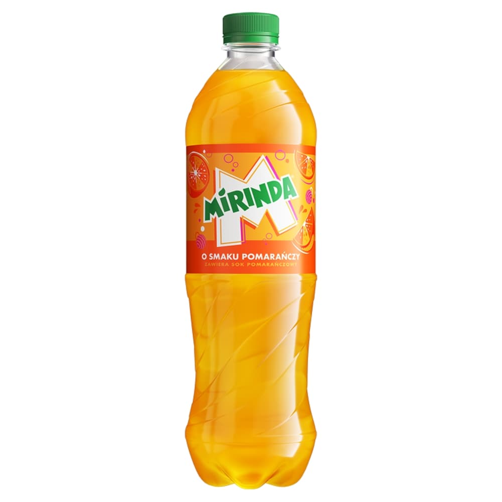 MIRINDA ORANGE Napoj gazowany o smaku pomaranczowym. 7,05 zl/l