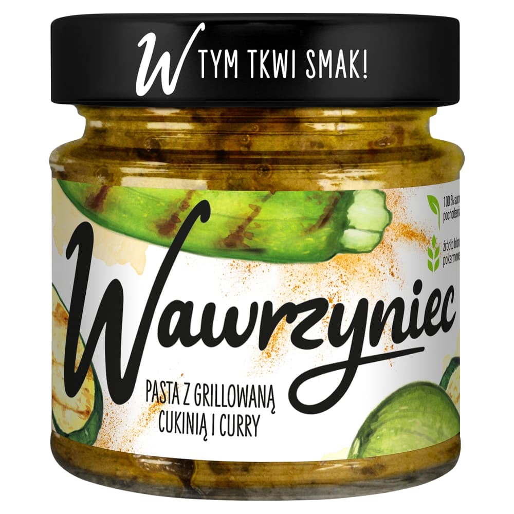 WAWRZYNIEC Pasta z grillowana cukinia i curry. 44,39 zl/kg