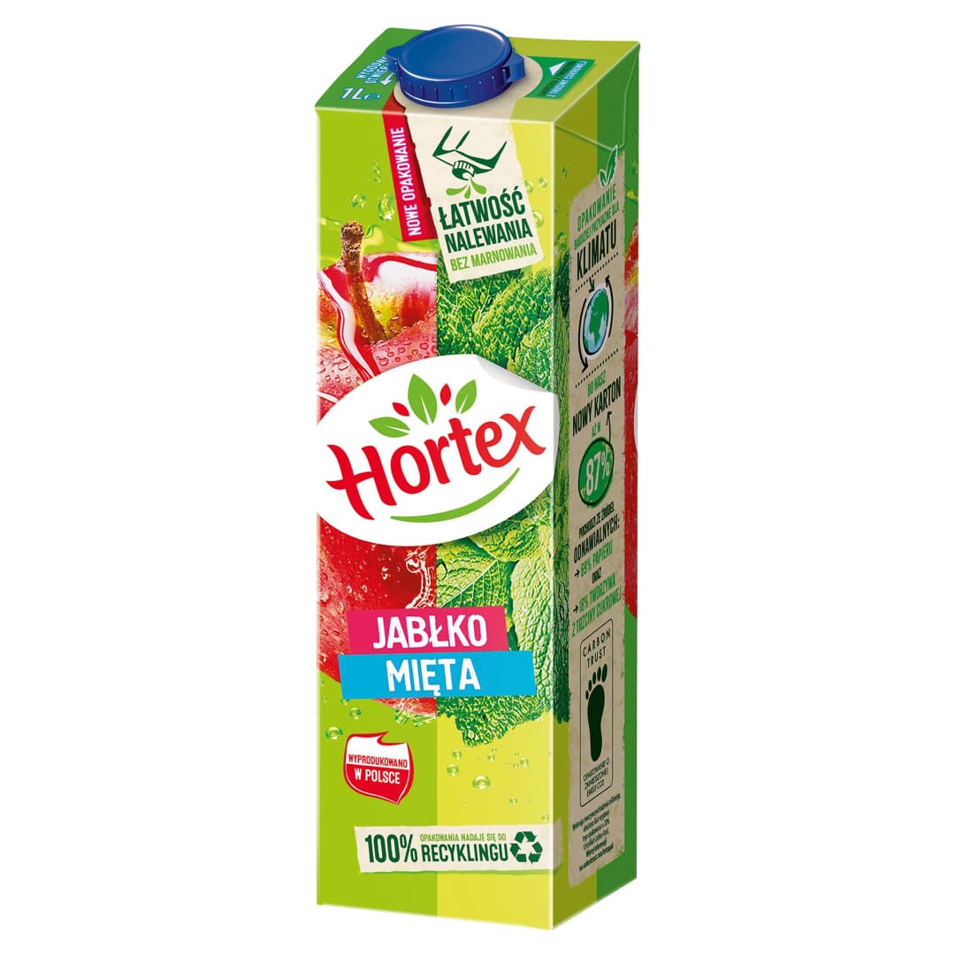HORTEX Napoj jablko mieta. 3,89 zl/l