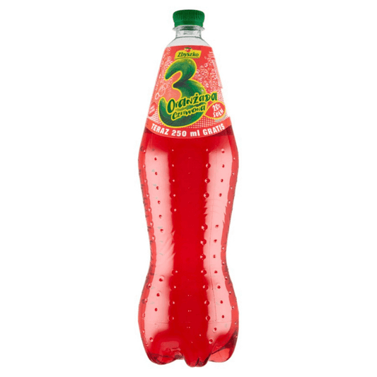ZBYSZKO 3 Napoj gazowany czerwone pomarancze 20% soku. 2,45 zl/l