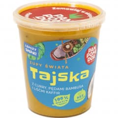 PAN POMIDOR ZUPY SWIATA Zupa tajska z curry pedami bambusa i liscmi kaffir. 19,98 zl/kg