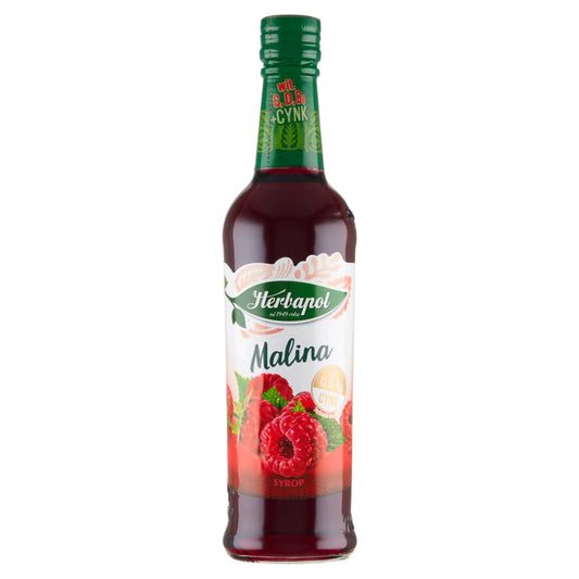 HERBAPOL Syrop o smaku malinowym. 19,02 zl/l