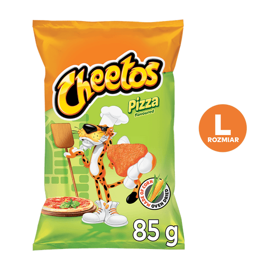CHEETOS Chrupki kukurydziane o smaku pizzy. 58,71 zl/kg