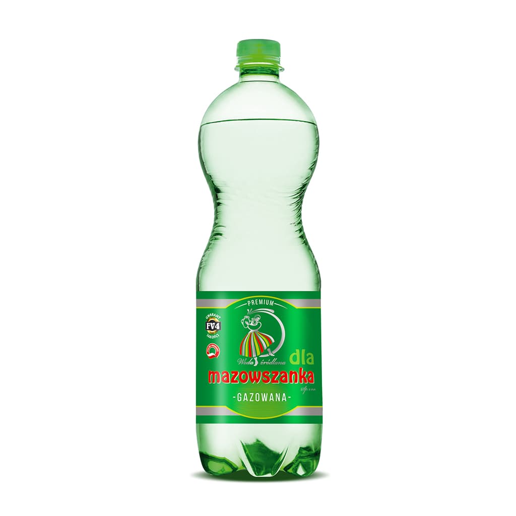 MAZOWSZANKA Woda zrodlana gazowana. 1,06 zl/l
