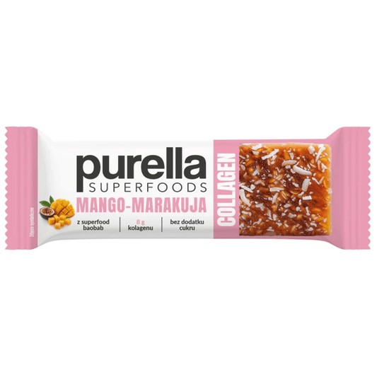 PURELLA SUPERFOODS Baton Collagen mango-marakuja. 97,25 zl/kg