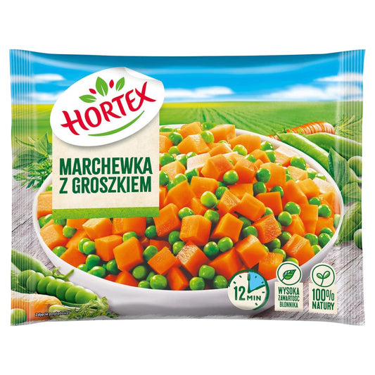 HORTEX Marchewka z groszkiem mrozona. 16,20 zl/kg