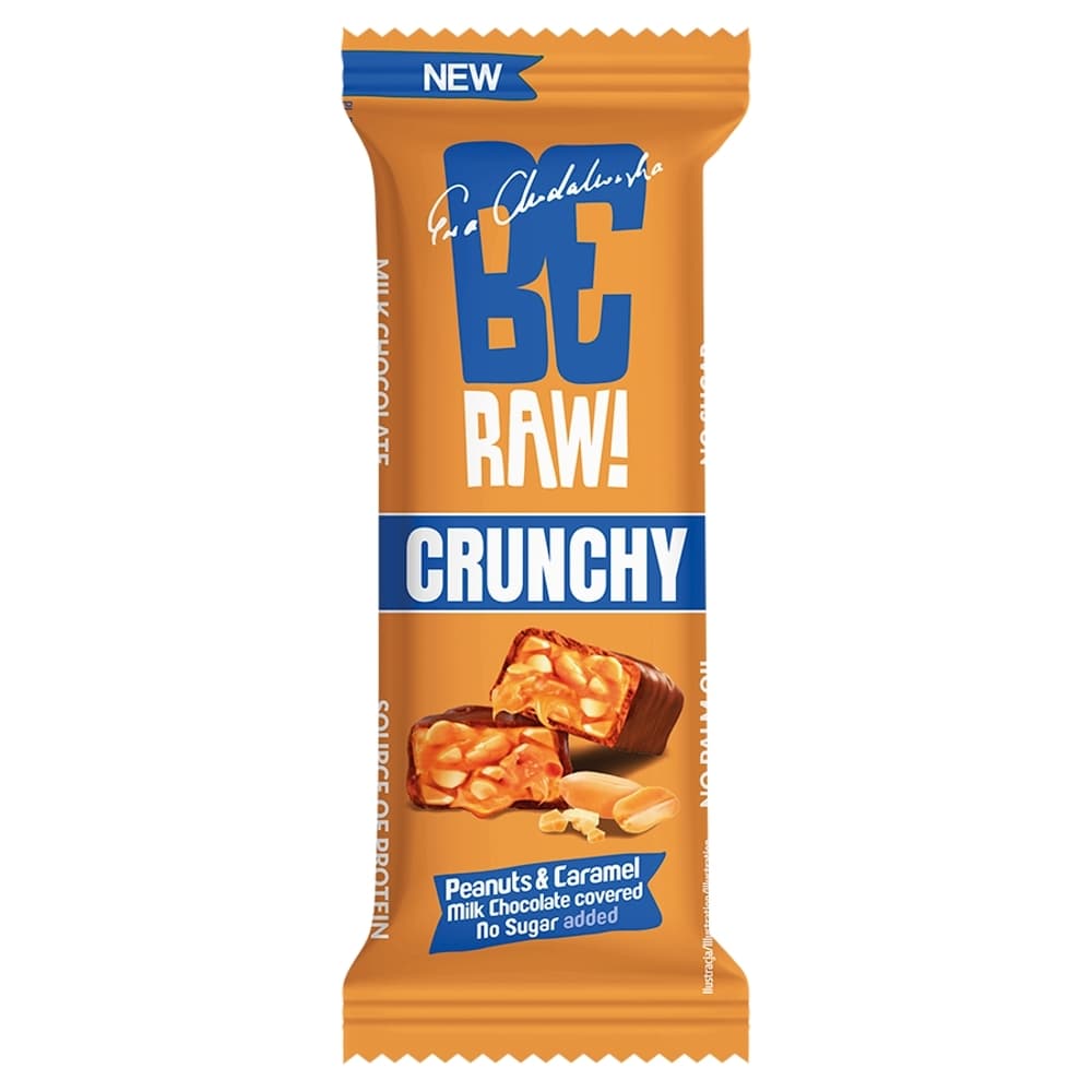 BE RAW! Baton Crunchy Peanuts & Caramel. 89,75 zl/kg