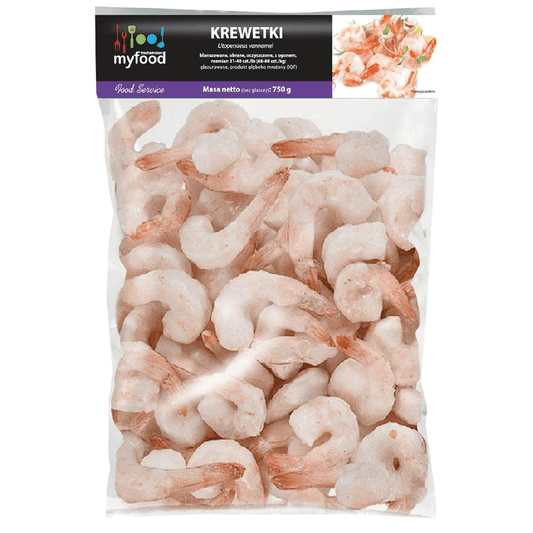 MYFOOD Krewetki blanszowane mrozone. 106,65 zl/kg
