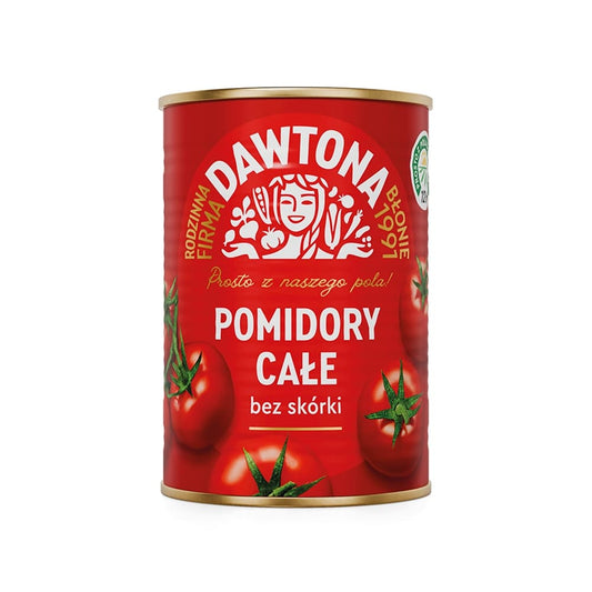 DAWTONA Pomidory cale w zalewie bez skorki. 12,48 zl/kg