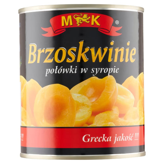 MK Brzoskwinie polowki w syropie. 11,94 zl/kg