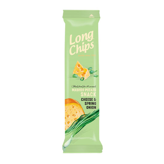 LONG CHIPS Chipsy ziemniaczane o smaku sera z cebulka. 71,87 zl/kg
