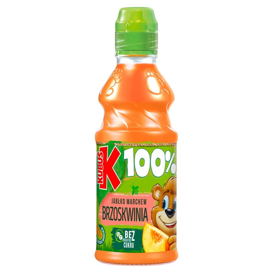 KUBUS 100% Sok jablko marchew brzoskwinia. 9,97 zl/l