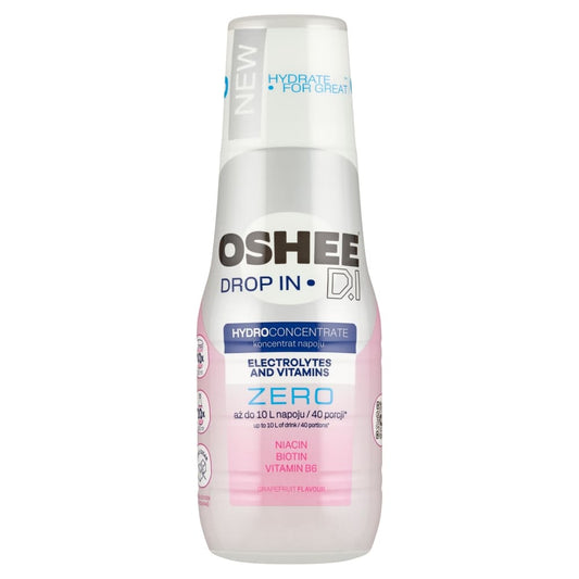 OSHEE DROP IN ZERO Koncentrat napoju elektrolitowego o smaku grejpfrutowym bez cukru. 45,98 zl/l