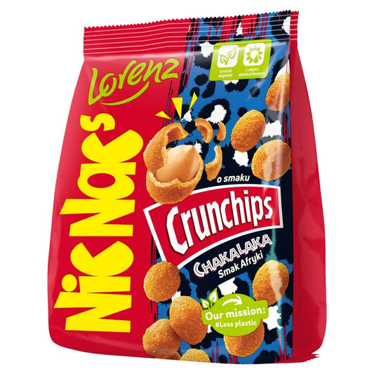 NICNAC'S Orzeszki ziemne w chrupiacej panierce o smaku Crunchips chakalaka. 72,64 zl/kg