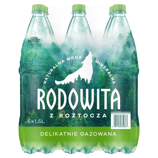 RODOWITA Woda mineralna delikatnie gazowana 6-pak. 1,59 zl/l