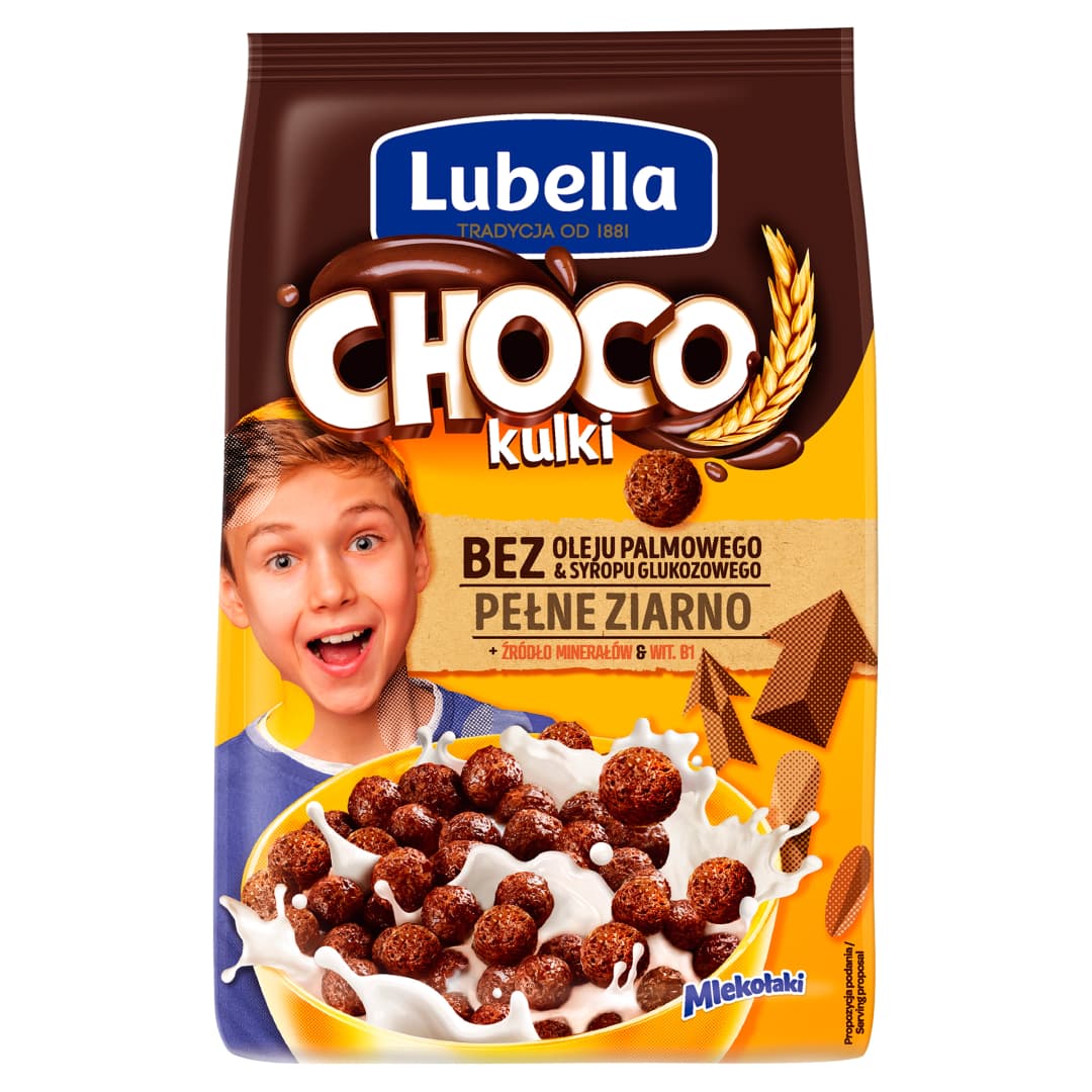 MLEKOLAKI Platki choco kulki. 18,78 zl/kg