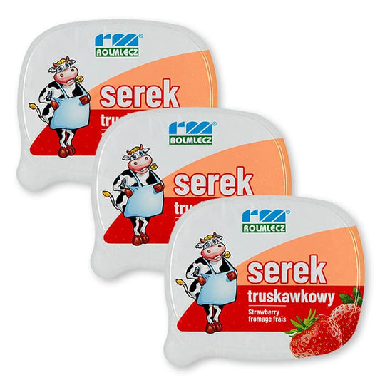 ROLMLECZ Serek homogenizowany truskawkowy x3.