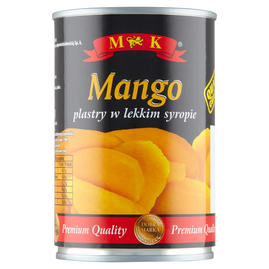 MK Mango plastry w syropie. 17,76 zl/kg