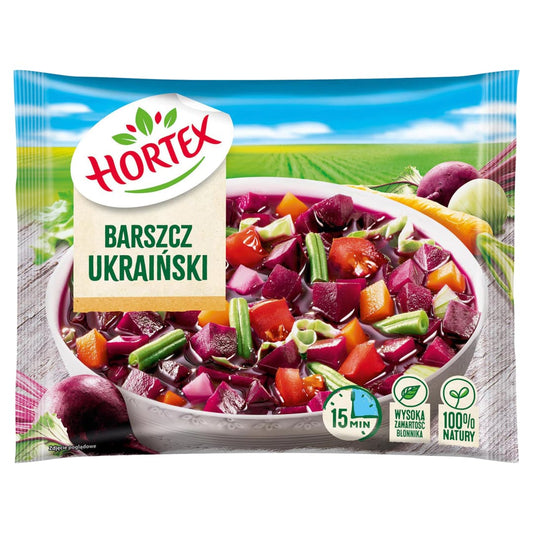 HORTEX Barszcz ukrainski mrozony. 15,31 zl/kg