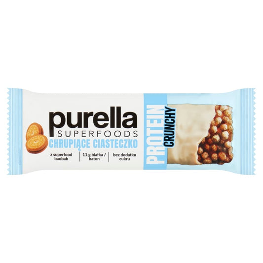 PURELLA SUPERFOODS Baton proteinowy chrupiace ciasteczko. 64,22 zl/kg