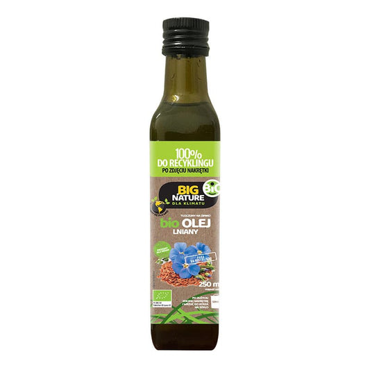 BIG NATURE Olej lniany tloczony na zimno BIO. 59,56 zl/l