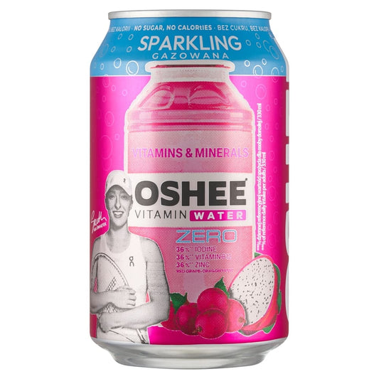 OSHEE VITAMIN WATER Napoj gazowany o smaku czerwonych winogron i dragonfruit bez cukru. 12,58 zl/l