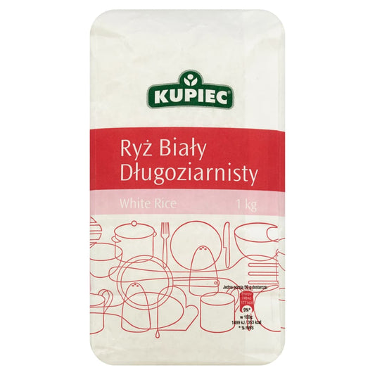 KUPIEC Ryz bialy dlugoziarnisty. 6,99 zl/kg