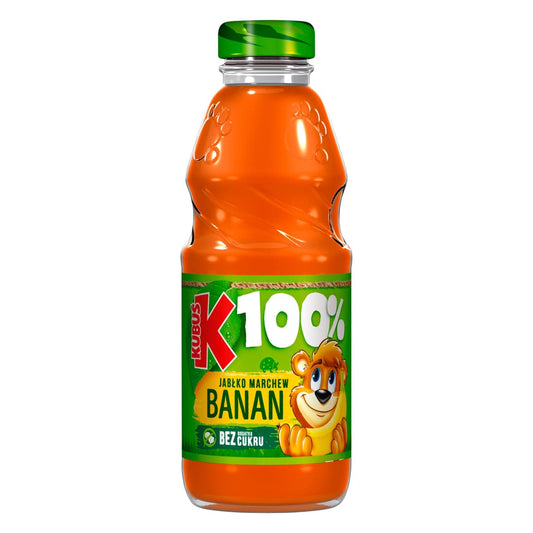 KUBUS 100% Sok jablko marchew banan. 10,97 zl/l