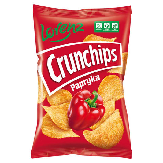 CRUNCHIPS Chipsy ziemniaczane o smaku papryka. 60,64 zl/kg