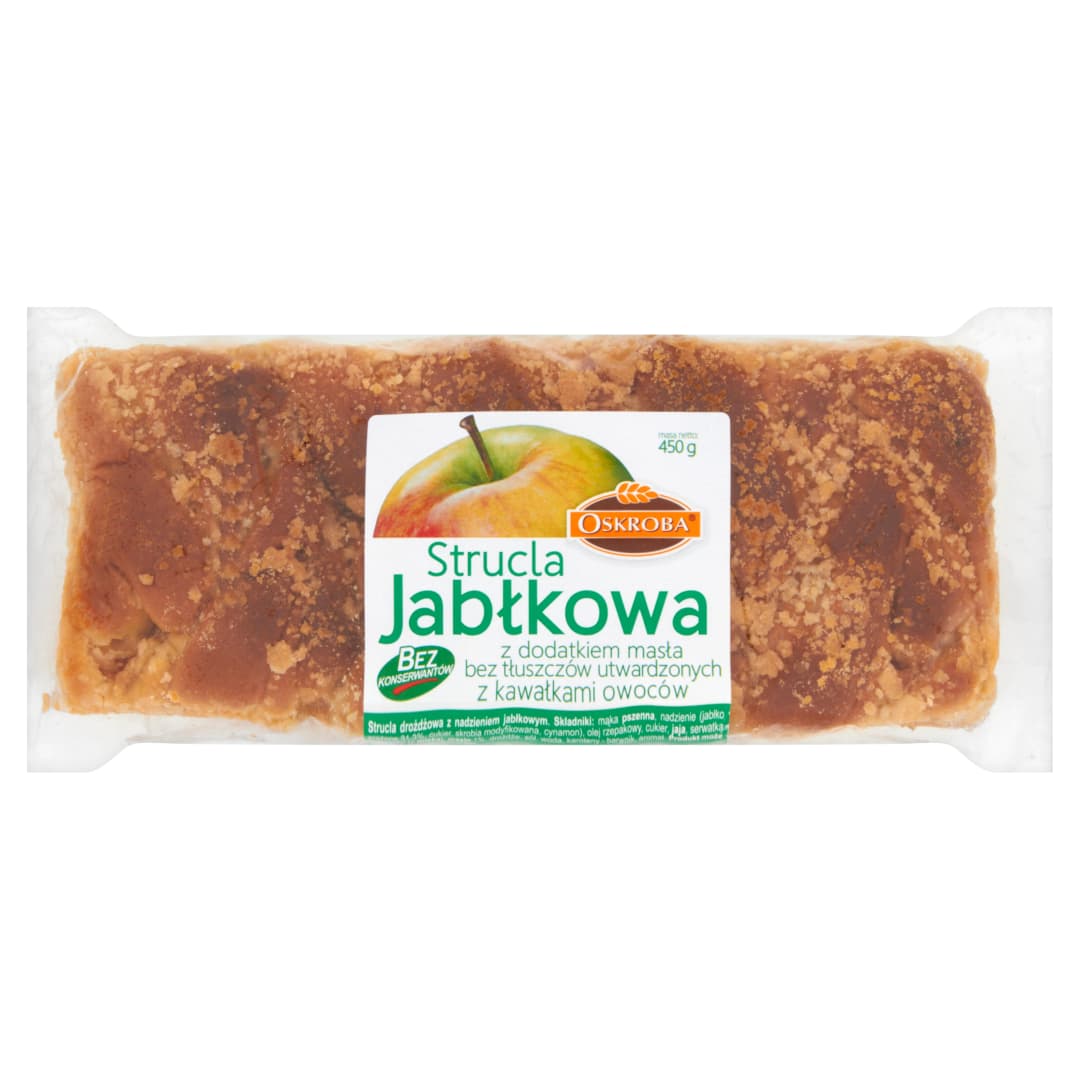 OSKROBA Strucla jablkowa. 21,31 zl/kg