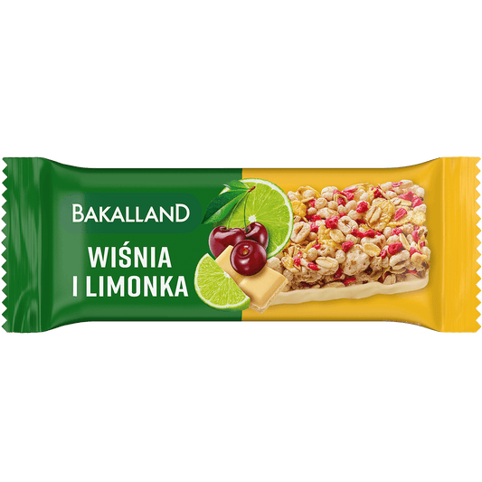 BAKALLAND Baton BA!lans Wisnia z limonka. 52,37 zl/kg