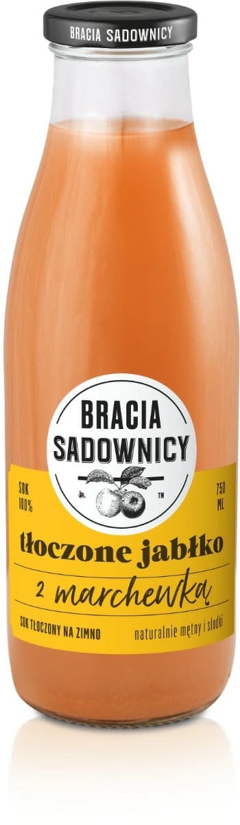 BRACIA SADOWNICY Sok tloczone jablko z marchewka. 9,32 zl/l